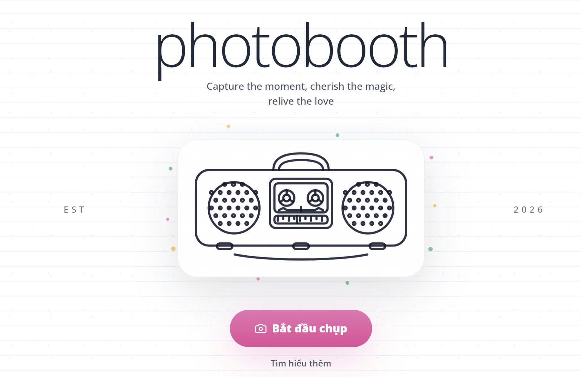 Ảnh preview dự án photoboothing 📸